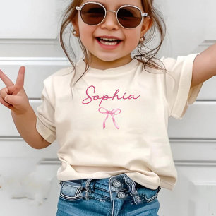 Persoonlijk T-shirt voor Peuter Meisje: Preppy Str
