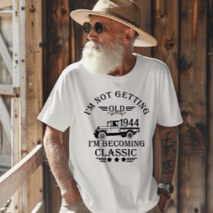 Persoonlijk tachtig vintage 80ste verjaardagsfeest t-shirt