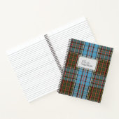 Persoonlijk Tartan Clan Anderson Pset Pattern Notitieboek (Binnen)