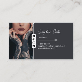 Persoonlijk Tattoo Artist Visitekaartje