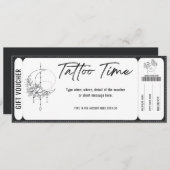 Persoonlijk Tattoo Cadeaubon cadeaubon Kaart (Voorkant / Achterkant)