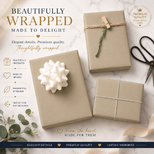 Persoonlijk Taupe Inpakpapier