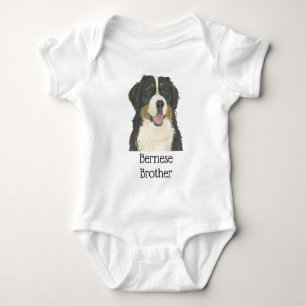 Persoonlijk te maken Berner Sennenhond Romper