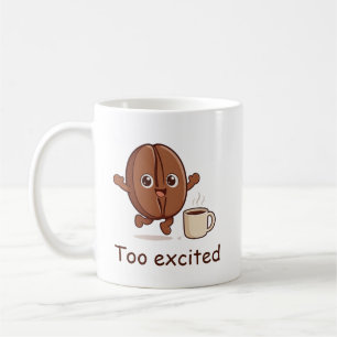 Persoonlijk Te Opgewonden Knuffel Koffieboon Karak Koffiemok