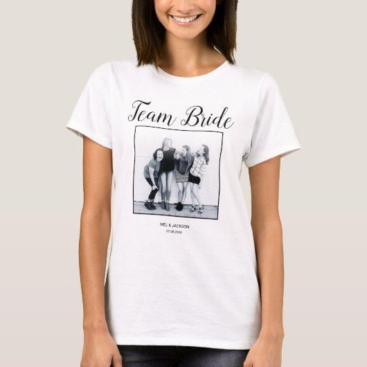Persoonlijk Team Bruid | Foto T-Shirt (Voorkant)