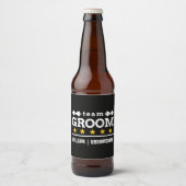 Persoonlijk Team Bruidegom Bruidsjonker Bier Etiket (Voorkant)