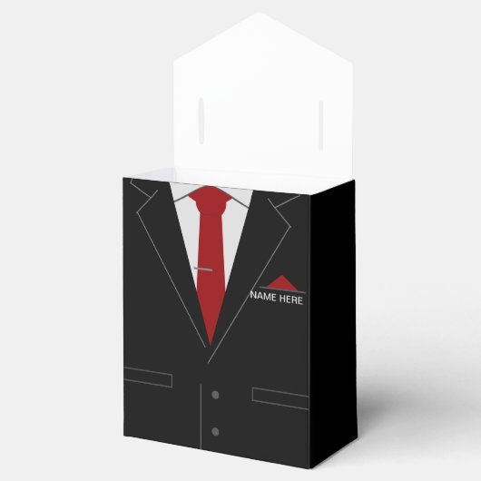 Persoonlijk Tekst Met Je Naam Grappige Das Cadeau Bedankdoosjes (Geopend)