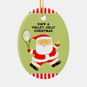 persoonlijk tennis cadeau keramisch ornament