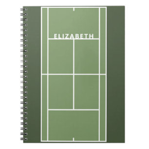 Persoonlijk tennisgeschenk notitieboek