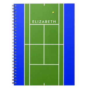 Persoonlijk tennisnotitieboek notitieboek