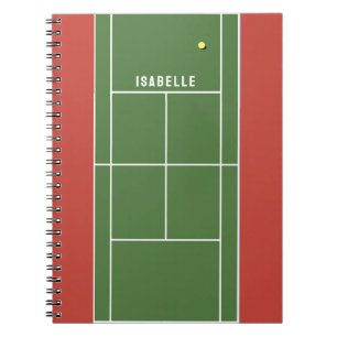 Persoonlijk tennisnotitieboek notitieboek