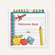 Persoonlijk terug naar school Apple notitieboek vo