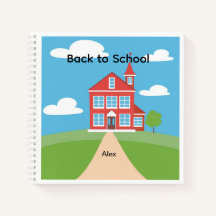 Persoonlijk 'Terug naar school'-notitieboek met ge