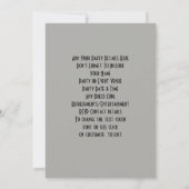 Persoonlijk Thema Karaoke Feestje Kaart (Achterkant)