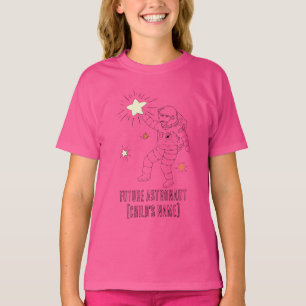 Persoonlijk toekomstig astronaut kinder T-shirt