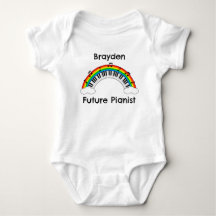 Persoonlijk toekomstige pianist regenboog baby rom