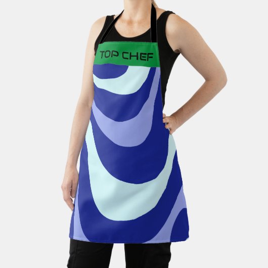 Persoonlijk TOP CHEF-print all-over schort (Insitu)