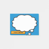 Persoonlijk Trendy Comic Book Think Bubble Post-it® Notes (Voorkant)