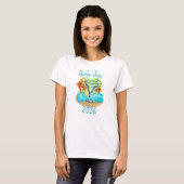 Persoonlijk Tropisch Eiland T-shirt (Voorkant volledig)