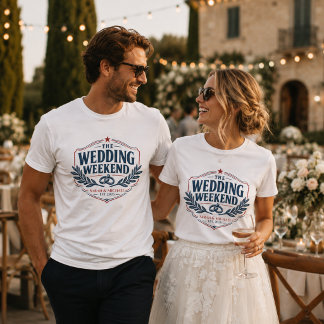Persoonlijk Trouwweekend Vintage Amerikaans T-shirt