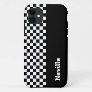 Persoonlijk tweetonig schaakbord iPhone 11 hoesje