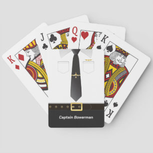 Persoonlijk uniform voor piloten pokerkaarten
