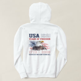 Persoonlijk USA 1776 America's 250ste verjaardag Hoodie
