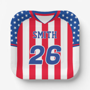 Persoonlijk USA Voetbalshirt Plaat   Aangepaste Na Papieren Bordje