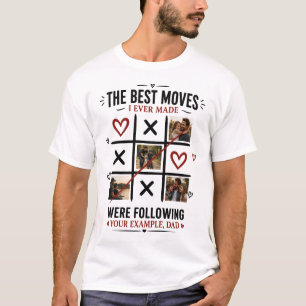 Persoonlijk Vaderdag Fotoshirt Op Maat Gemaakte T-shirt