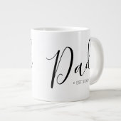 Persoonlijk Vaderdag-script voor papa Extra Grote Beker (Voorkant rechts)