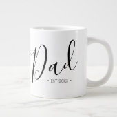 Persoonlijk Vaderdag-script voor papa Extra Grote Beker (Rechts)