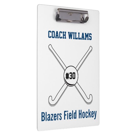 Persoonlijk veldsleutel Naam Jersey Nummer Klembord (Rechts)