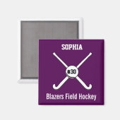 Persoonlijk veldsleutel Naam Jersey Nummer Magneet (Voorkant / Achterkant)