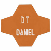 Persoonlijk - verbrand oranje voetbal (Enkel)