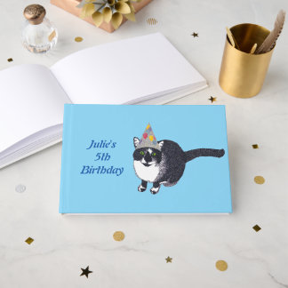 Persoonlijk # Verjaardag Cute Kat Gastenboek