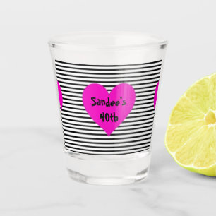 Persoonlijk verjaardags shotglas shot glas