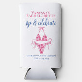 Persoonlijk verjaardagsbikini-sip en vier (Voorkant)