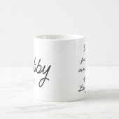 Persoonlijk verlovingsgeschenk voor hem Bruidegom Koffiemok (Center)