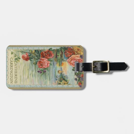 Persoonlijk Victoriaans Bagagelabel (Voorkant horizontaal)