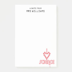 Persoonlijk vind ik wetenschap leuk post-it® notes