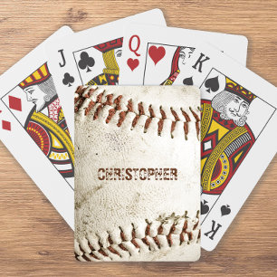 Persoonlijk vintage honkbal pokerkaarten