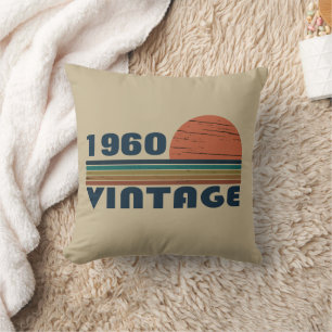 Persoonlijk vintage verjaardagscadeau kussen
