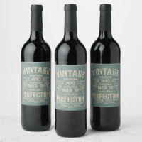 Persoonlijk vintage verjaardagsfeest whiskey label