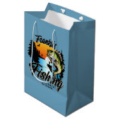Persoonlijk Vis Toernooi Visser Trout Medium Cadeauzakje (Voorkant Gekanteld)