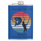 Persoonlijk visgrootmeester weekend heupfles (Voorkant)