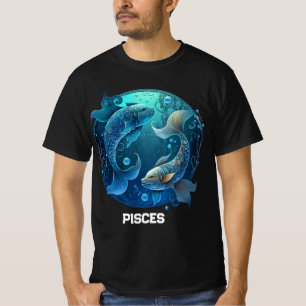 Persoonlijk Vissen Zodiac Astrologie Verjaardagsca T-shirt