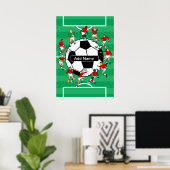Persoonlijk voetbal en spelers poster (Thuiskantoor)