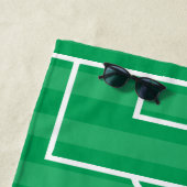 Persoonlijk voetbal en spelers strandlaken (In situ)