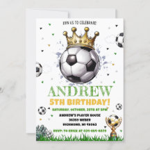Persoonlijk voetbal verjaardagsfeestje