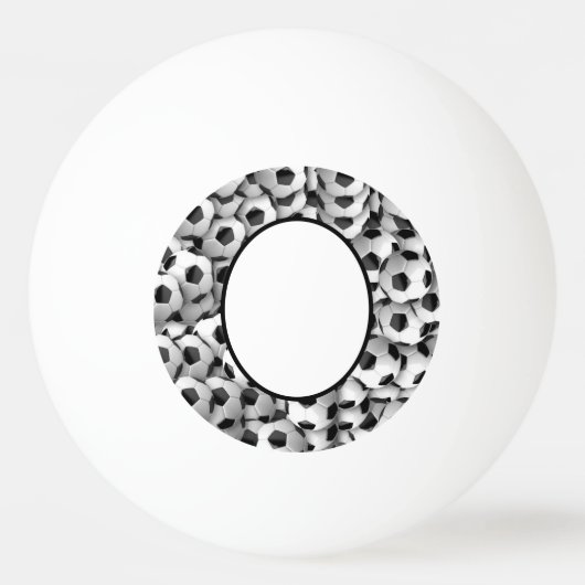 Persoonlijk voetbalthema pingpongballen (Voorkant)